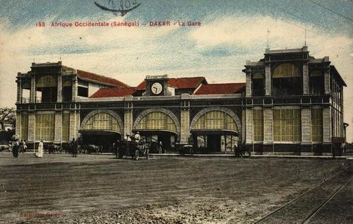 Carte postale : La gare de Dakar