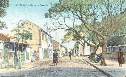 Carte postale : Dakar, la Rue des Essarts