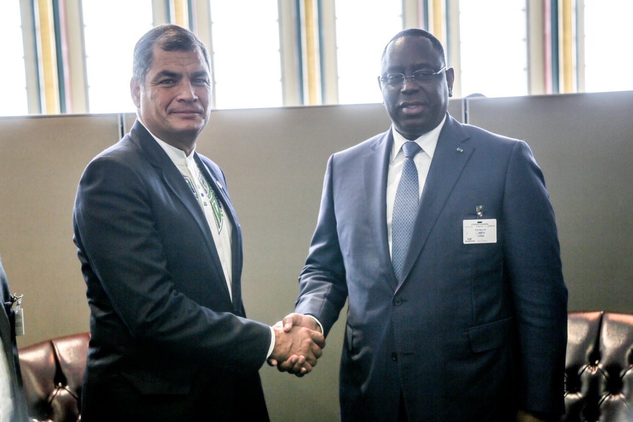Avec le Président équatorien, Rafael Corréa