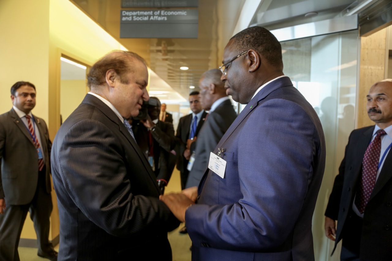 Avec le Premier ministre pakistanais, Nawaz Sharif