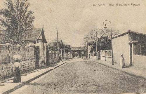 Carte postale : Dakar, Rue Béranger Féraud