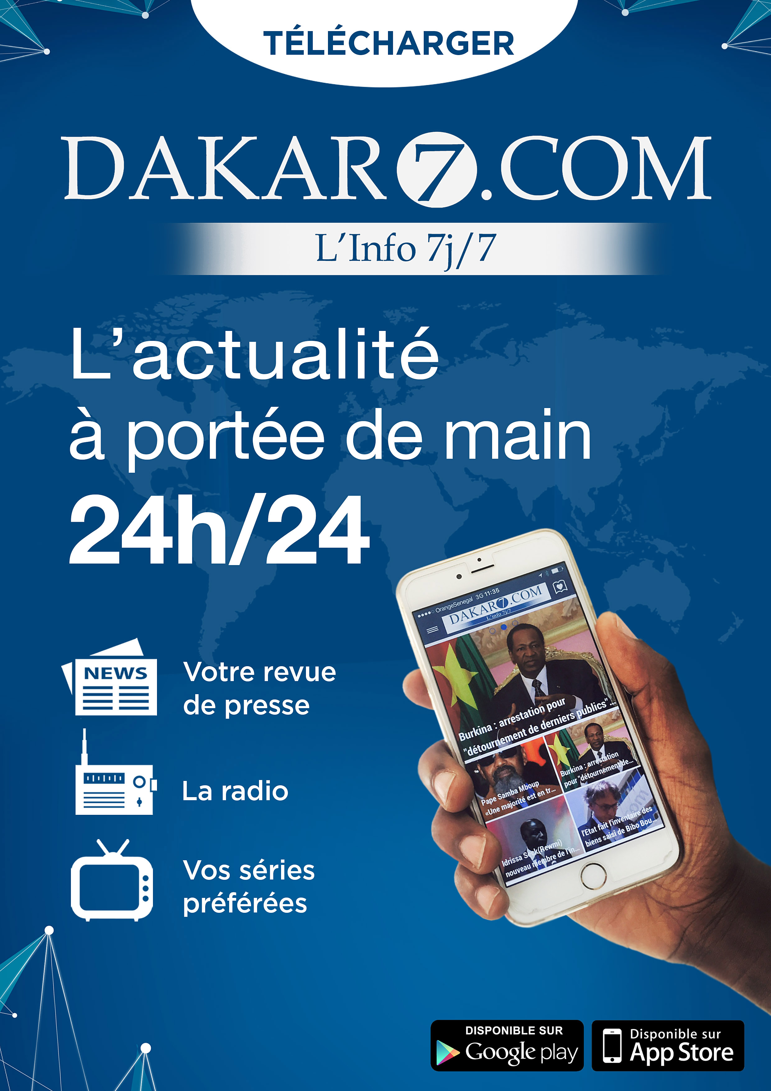 Dakar7.com innove encore avec une Application de dernière génération ( Android et IOS)