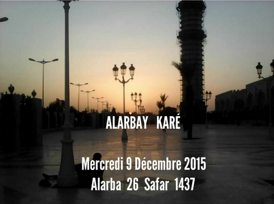 Alaarbay Karé, c'est ce mercredi 9 décembre, qu'est-ce que c'est ?