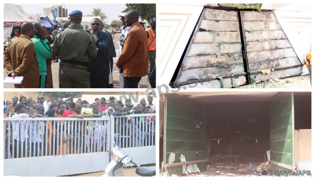 Vidéo - Incendie au Cices: Le Pavillon Vert de la Foire de Dakar réduit en cendre.