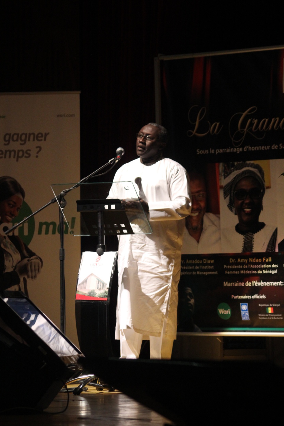 Amadou Diaw, fondateur de l'ISM, à la Grande rentrée citoyenne