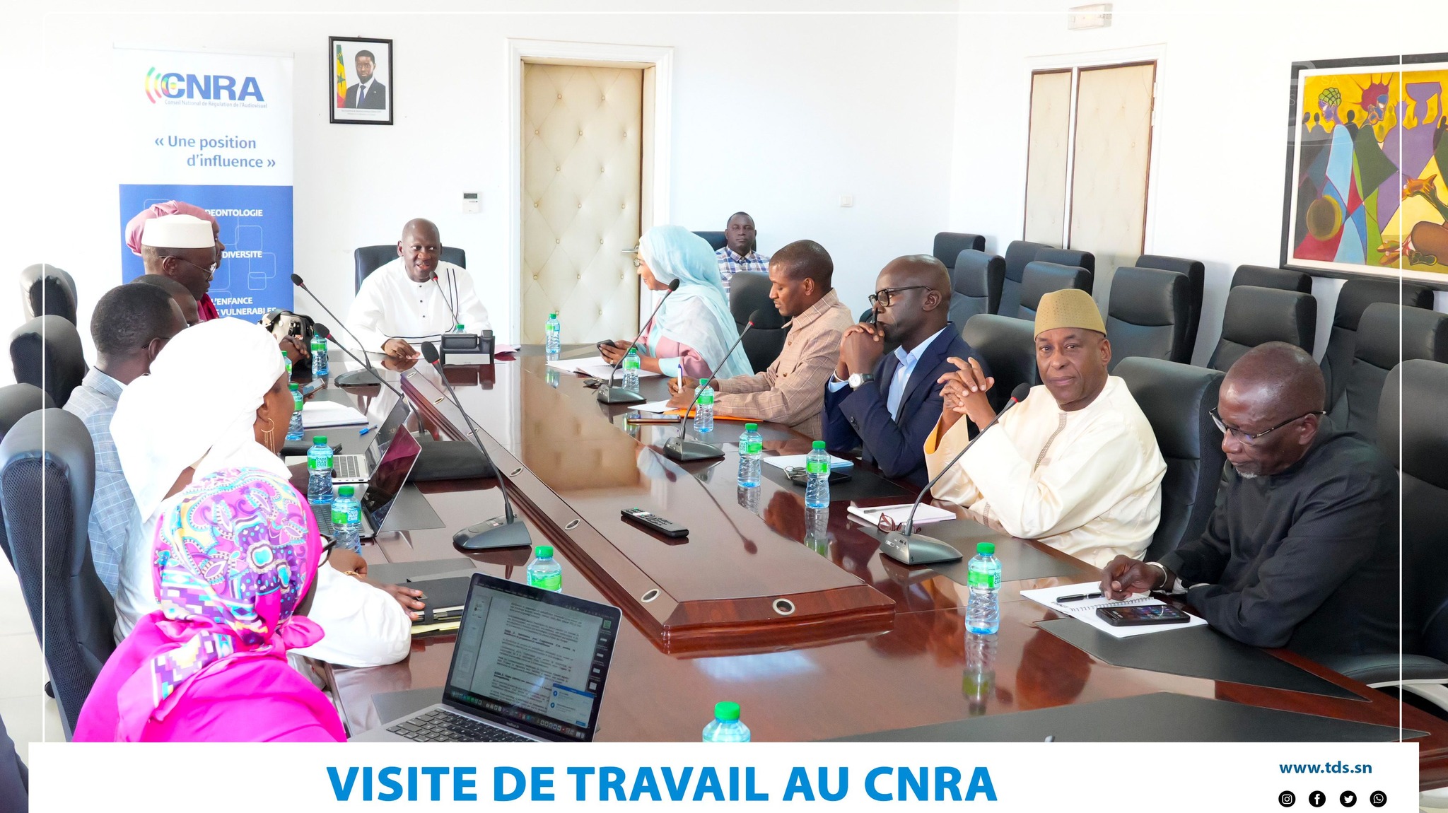 Photos/ Secteur audiovisuel sénégalais : TDS-SA et le CNRA pour un dialogue constructif et stratégique