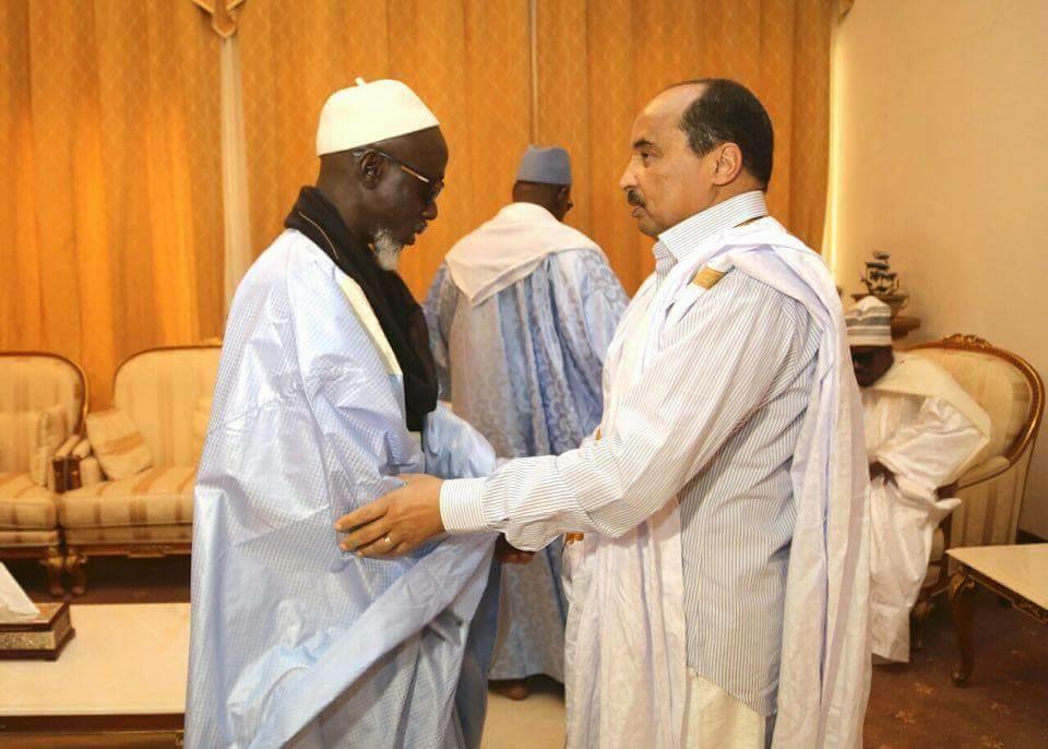 Photos - Le Khalife général des Mourides présente ses condoléances au Président mauritanien 