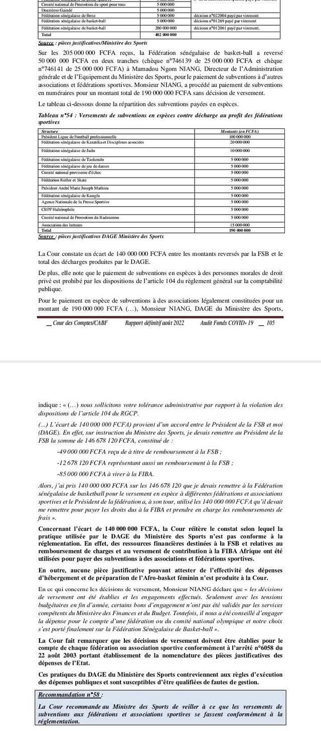Rappel de la lettre ouverte de la CRBS au Ministre des Sports