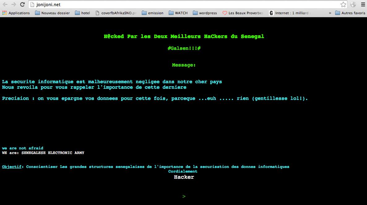  Transfert d’argent : Le site de Joni Joni piraté
