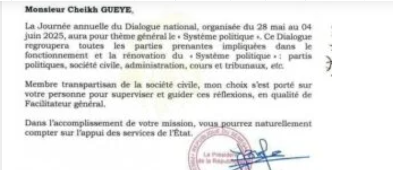 Dialogue national: Le Président Faye désigne Dr. Cheikh Guèye, comme facilitateur général