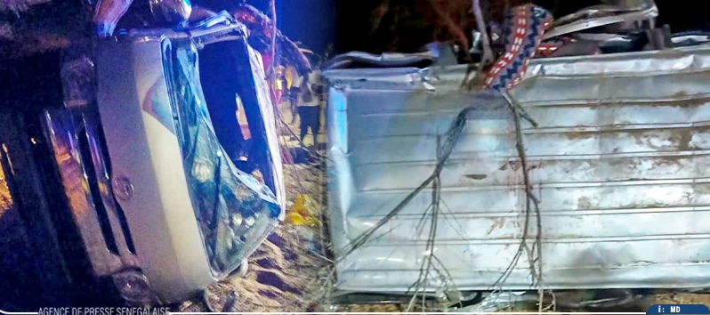 Louga : Un mort et cinq blessés graves dans un accident sur l’axe Sakal–Nguène Sarr