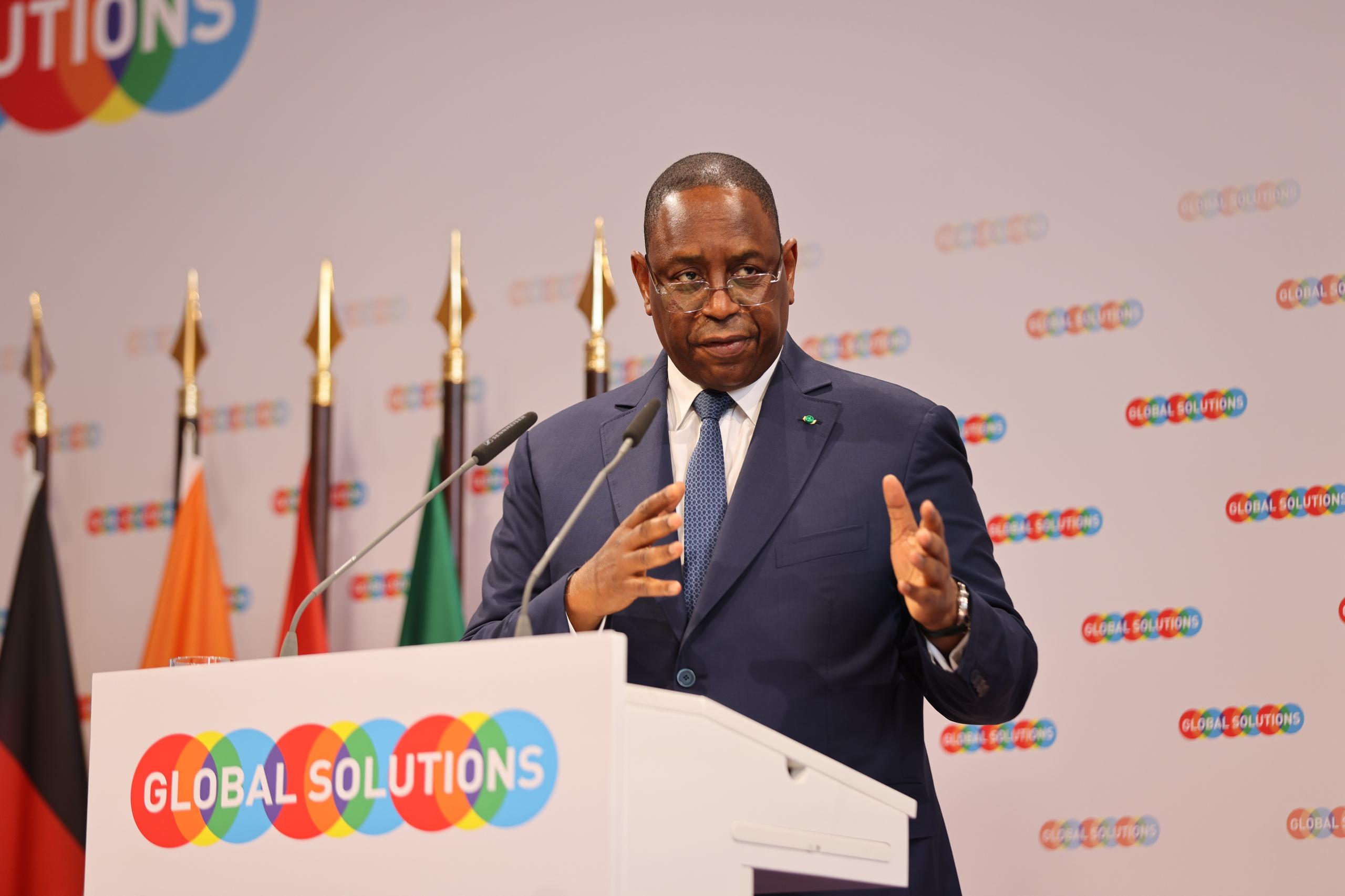 Photos : Le Président  Macky Sall au Global Solutions Summit 2025