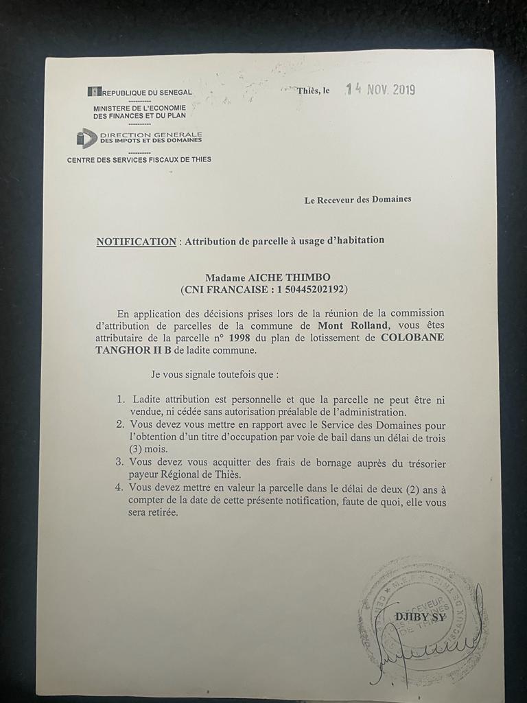 Affaire foncière présumée à Thiès : Mamoudou Sy et 49 émigrés s’apprêtent à porter plainte à Dakar, contre Mor Guèye alias Sope Naby  (Documents)