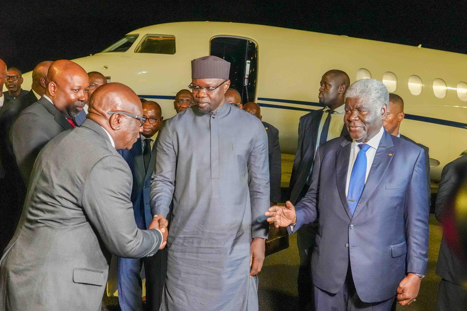 Photos / En visite de travail en Côte d’Ivoire : Arrivée du Premier Ministre Ousmane Sonko