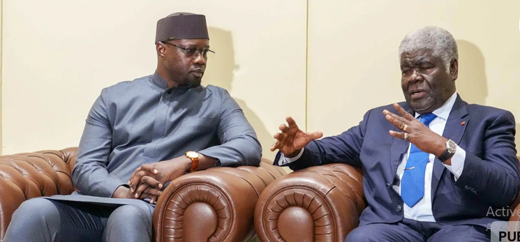 Ouverture d’une séance de travail entre le Premier ministre Ousmane Sonko et son homologue ivoirien
