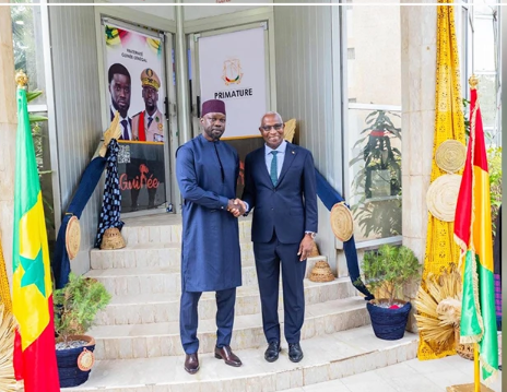 Séance de travail entre Ousmane Sonko et son homologue guinéen