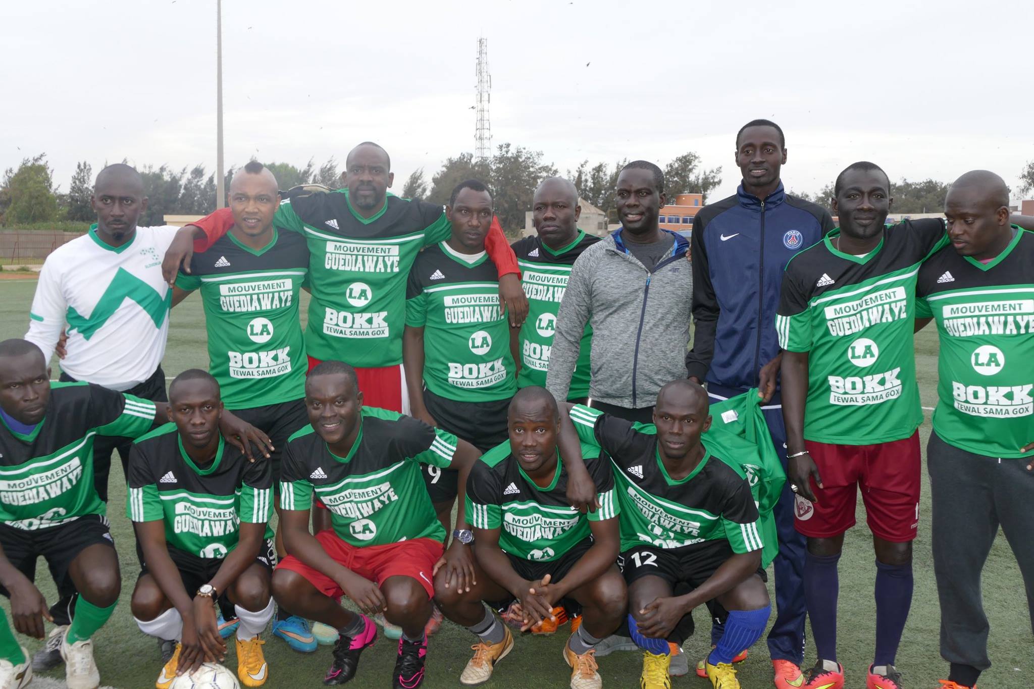 El Hadji Diouf, Balla Gaye 2, Lac 2, Malick Gakou, Ahmed Aidara, Aziz Ndiaye pour un match de Gala