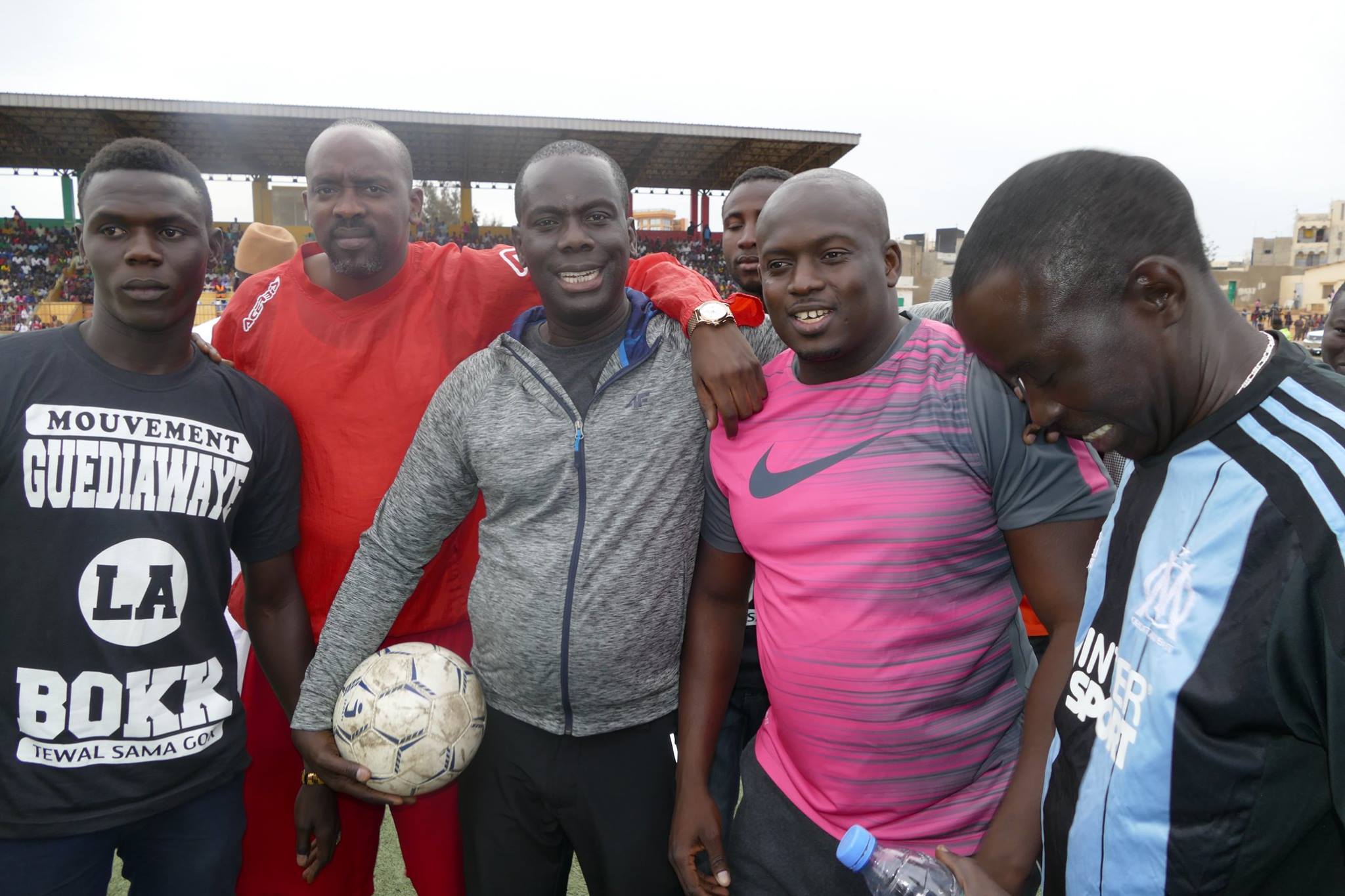 El Hadji Diouf, Balla Gaye 2, Lac 2, Malick Gakou, Ahmed Aidara, Aziz Ndiaye pour un match de Gala