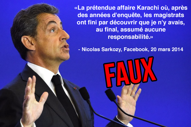 La défense de Nicolas Sarkozy face aux affaires VS la réalité