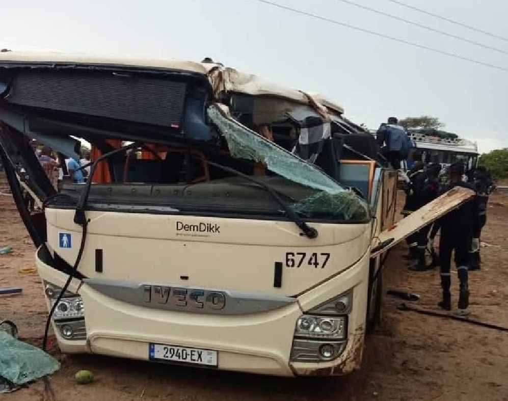 Accident de bus de Dakar Dem Dikk à Tataguine : plusieurs blessés légers, aucune perte en vie humaine