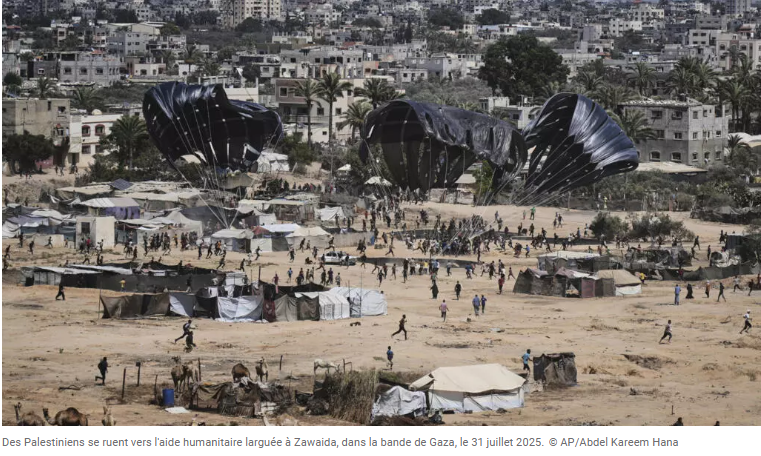 Gaza: Les largages d’aide humanitaire reprennent malgré le risque important de blessures