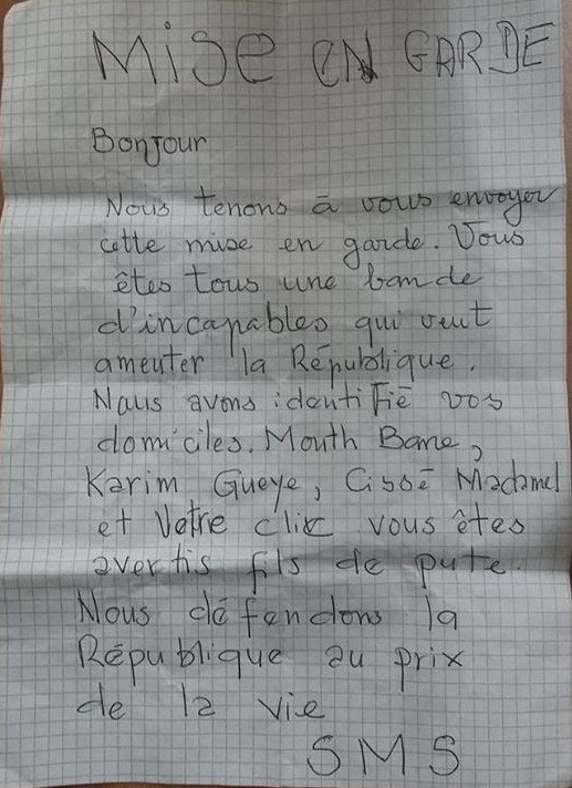 Le coordonnateur de "Jubanti Sénégal"  et deux de ses proches victimes de menace de mort
