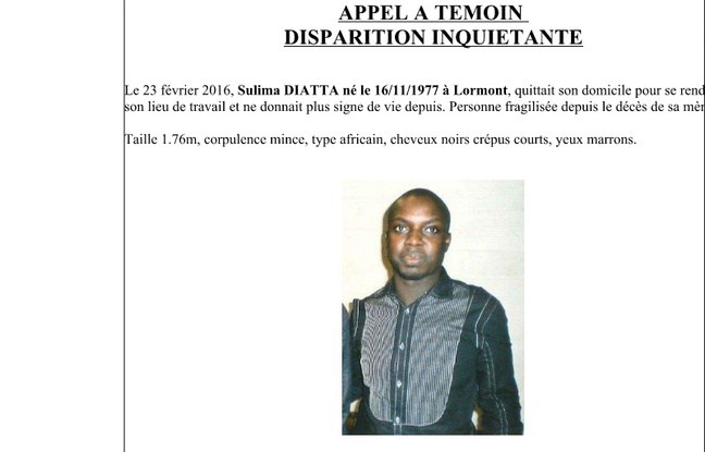 Disparition inquiétante: La Police française lance un Appel À Témoin pour retrouver Sulima Diatta, le frère de l'international sénégalais, Lamine Diatta