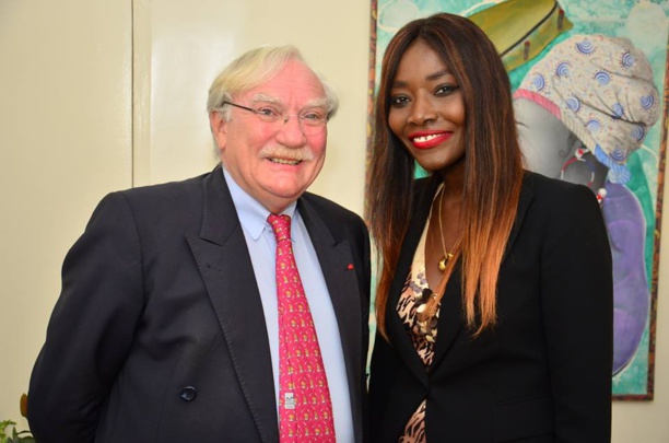 Jean Félix Paganon ambassadeur de France au lancement de la radio Fem Fm