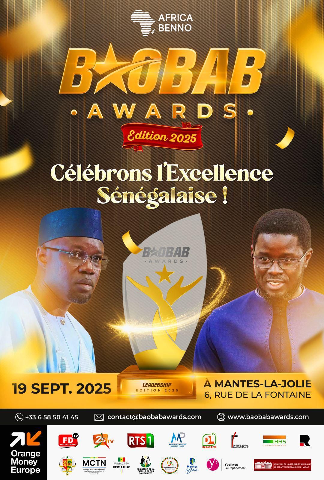 Baobab Awards 2025: Sambou Biagui, DG de la maison de la presse, distingué parmi les meilleurs Directeurs Généraux