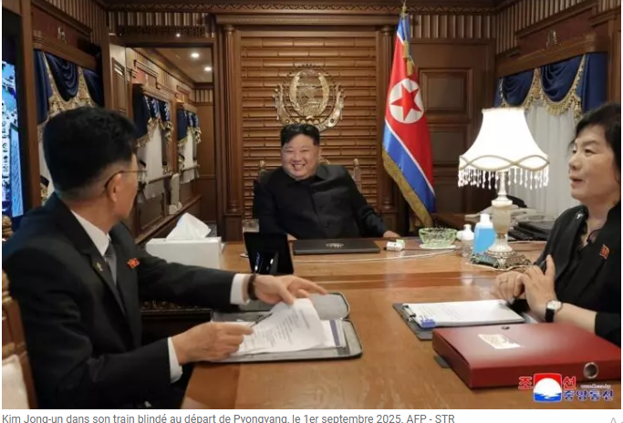 Kim Jong-un est arrivé en Chine pour une rencontre multilatérale inédite avec Xi Jinping et Vladimir Poutine