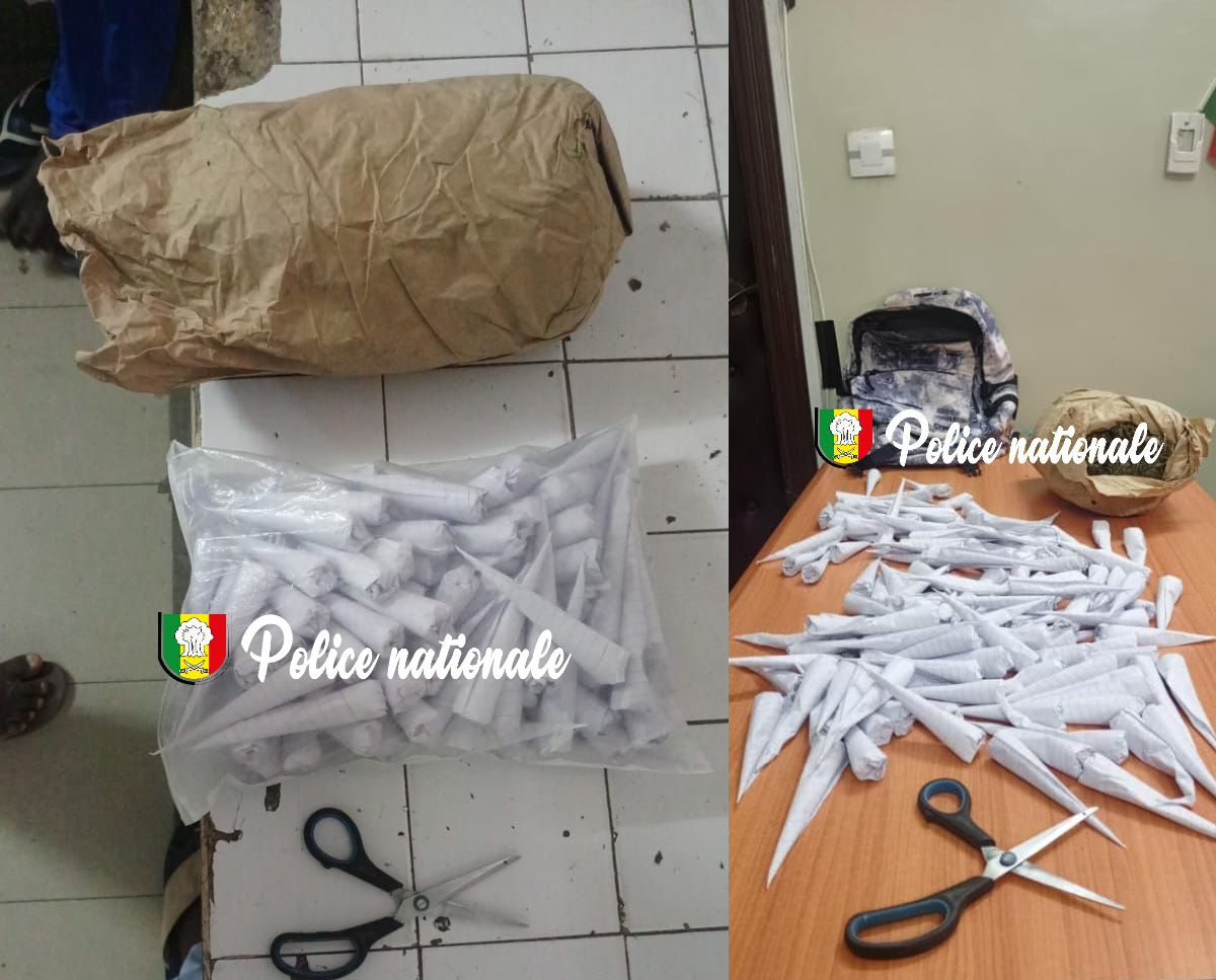 Arrestation à Yoff : Un trafiquant de chanvre indien pris avec 135 cornets et un kilogramme de drogue