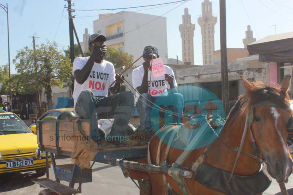 Campagne référendaire –  Le Front Ñaani Bañn  à Colobane, Hlm, Castors Front de terre, Khar Yalla et Grand Yoff