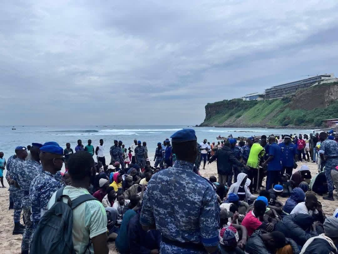 Ouakam : Une pirogue interceptée avec plus de 100 migrants à bord, par la Gendarmerie