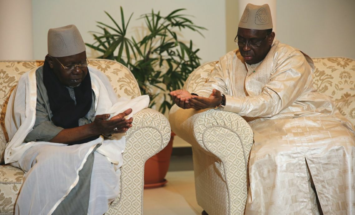 Tivaouane:  le président Macky Sall reçu par Serigne Abdoul Aziz Sy Al Amine