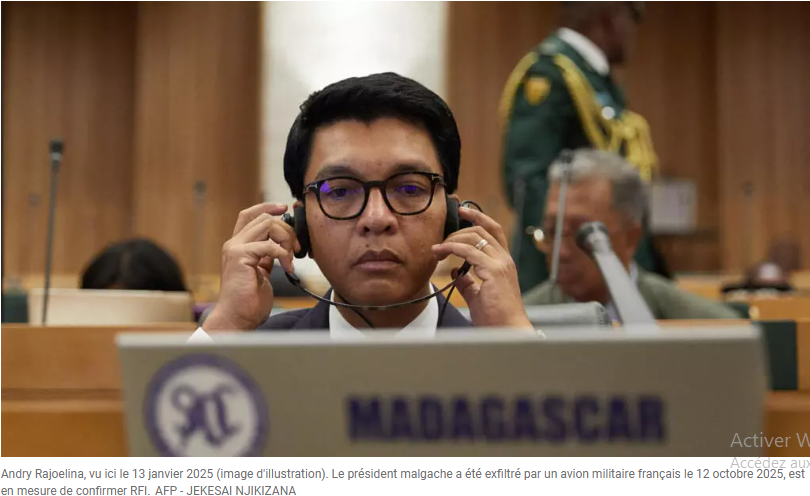 Crise à Madagascar: Le Président Andry Rajoelina a été exfiltré par un avion militaire français [Info RFI]