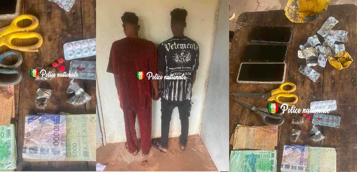 Kédougou : Deux trafiquants arrêtés avec du Kush et du Tramadol