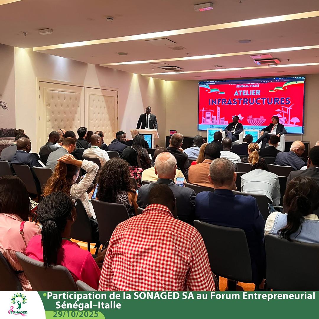Investissement et coopération industrielle : La Sonaged S.A. a pris part au Forum Entrepreneurial Italie–Sénégal