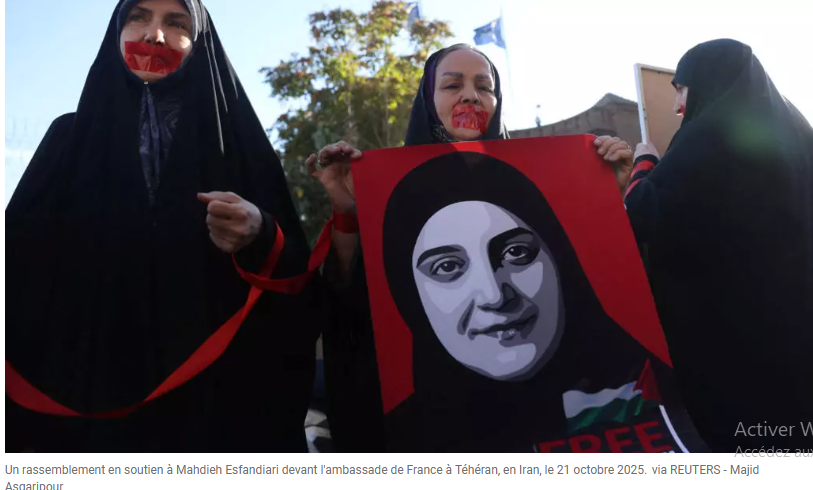 L'Iran annonce la libération de Mahdieh Esfandiari en France et son transfert à l’ambassade de Paris