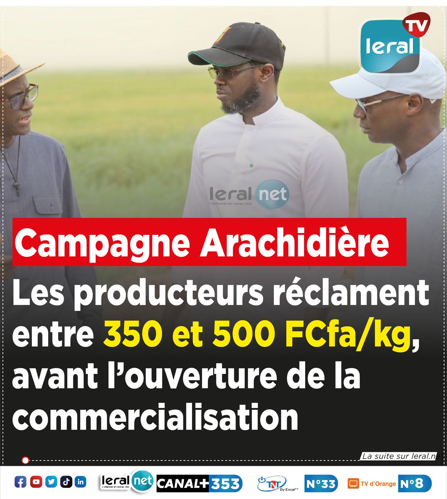 Campagne arachidière sous haute tension : Les producteurs exigent un prix juste !