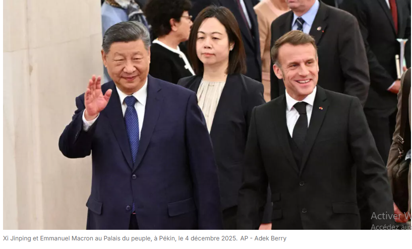 En Chine, Emmanuel Macron appelle Xi Jinping à œuvrer à la fin de la guerre en Ukraine