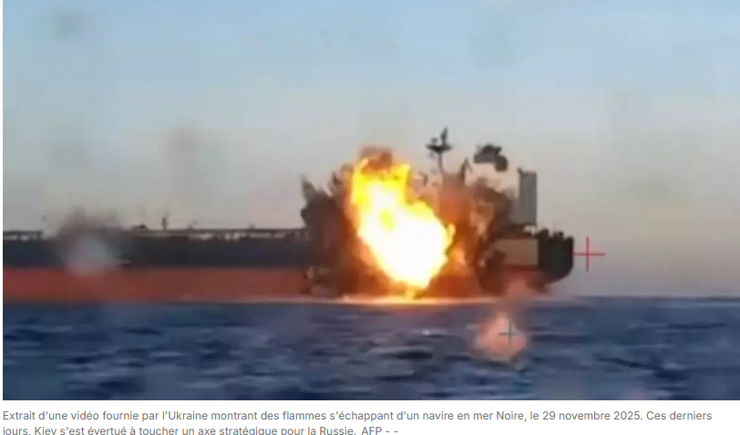 Les frappes ukrainiennes contre la flotte fantôme russe, font craindre une escalade en Mer noire