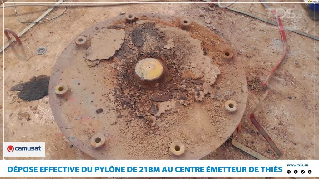 THIES: l’opération de dépose du pylône réussie (Photos)