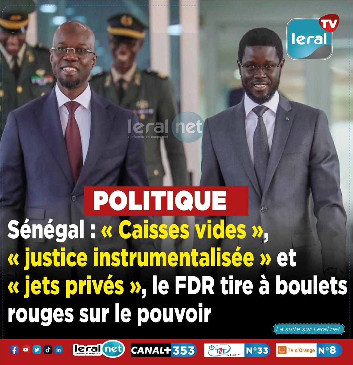 Contre le régime PASTEF : Le FDR livre un réquisitoire sévère