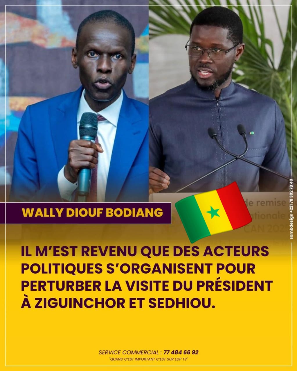Casamance / Bougar Diouf : “l’appel hypocrite du Premier ministre Ousmane SONKO n’est pas un geste républicain, c’est une manœuvre de sabotage”