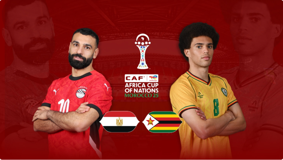 Can Maroc 2025 :  L’Égypte s’impose 2 buts à 1 contre le Zimbabwe