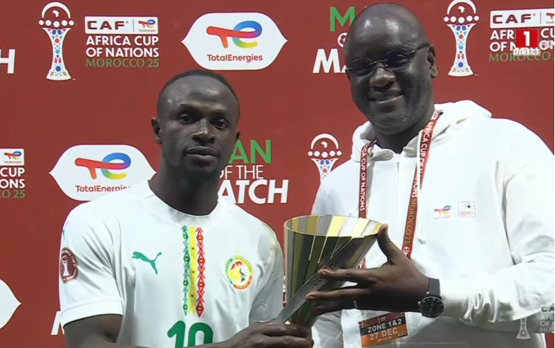 CAN 2025/Sénégal–RDC : Sadio Mané, désigné homme du match