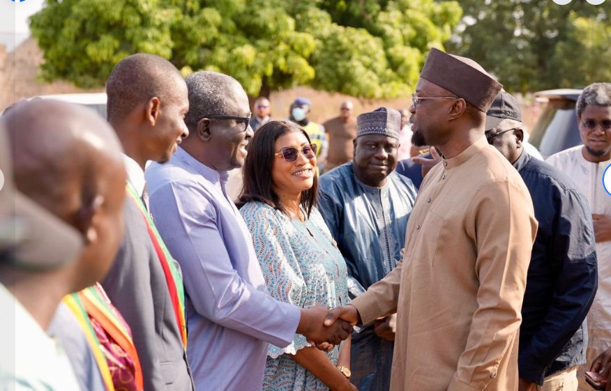 Photos / Commune de Passy : Le Premier ministre Ousmane SONKO a procédé à la pose de la première pierre du lycée moderne