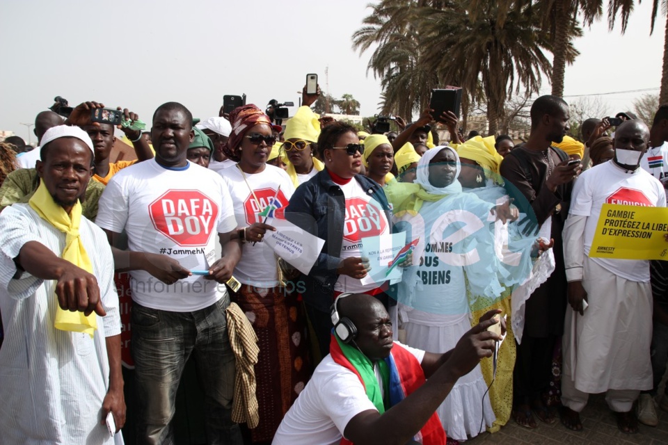 Manifestation à Dakar contre le régime de  Yaya Jammeh (images)