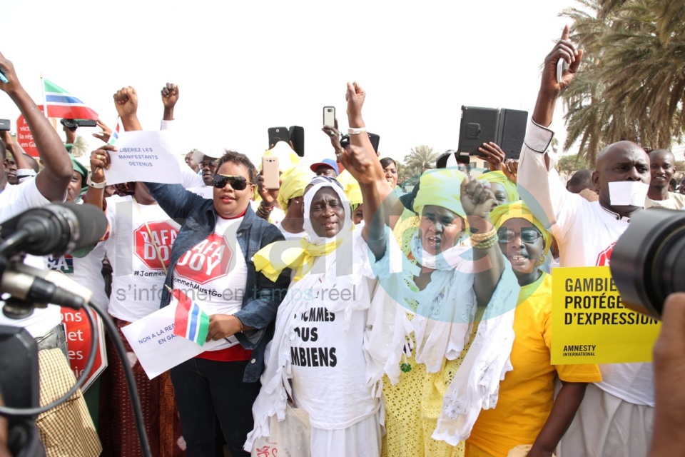 Manifestation à Dakar contre le régime de  Yaya Jammeh (images)