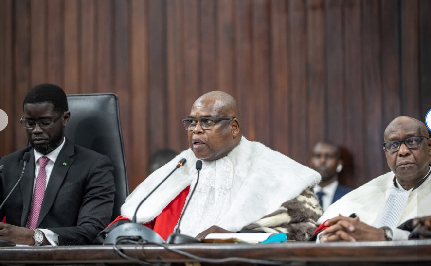 Photos : Le président de la République, Bassirou Diomaye Faye à la cérémonie officielle de rentrée solennelle des Cours et Tribunaux, ce matin
